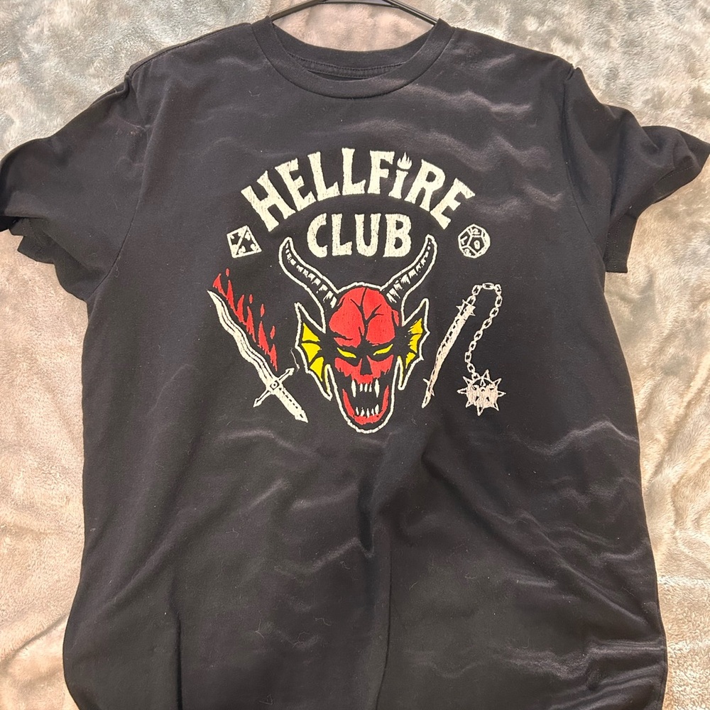 Hot Topic Black Hellfire Club Tee